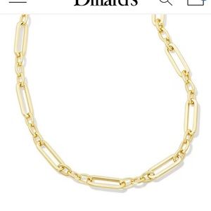 Kendra Scott Heather link chain paperclip necklace
